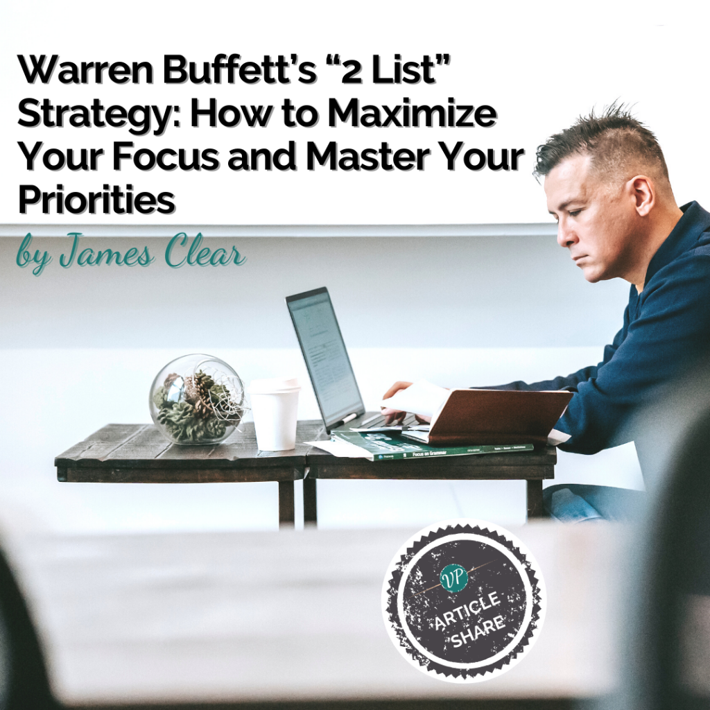 buffet focus strategy